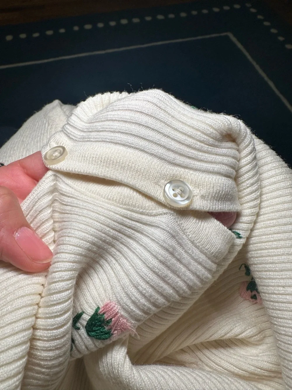 Favorite Daughter Knit Cardigan with Floral Embroidery - Picture 6 of 8